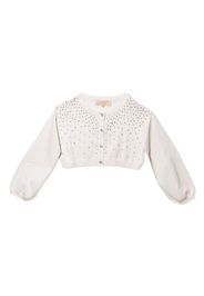 Tutu Du Monde Crystal long-sleeve cardigan - MILK