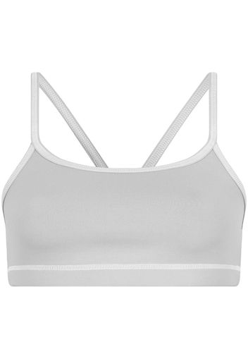 Twenty Montreal Reggiseno sportivo Flowetry con spalline fini - Grigio