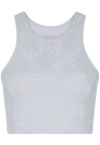 Twenty Montreal Agave 3D activewear crop top - Viola