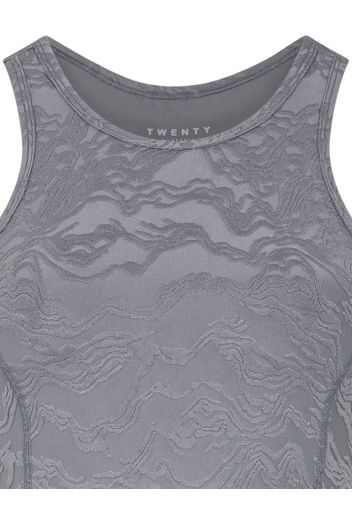 Twenty Montreal Canyon Strata 3D crop top - Grigio