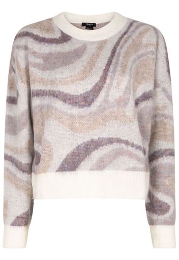 Twenty Montreal Spectrum Swirl crew neck jumper - Bianco