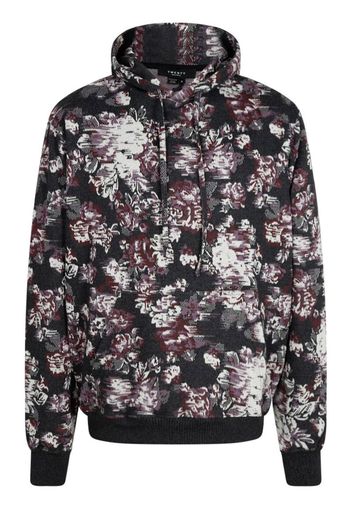 Twenty Montreal floral glitch hoodie - Nero