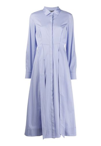 pleated shirt dress