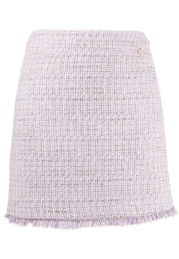 tweed straight fit skirt