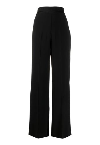 high-waisted wide leg trousers