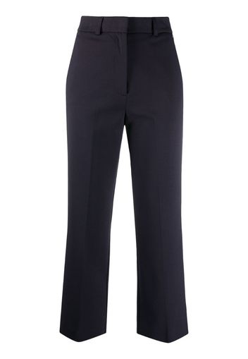 cropped straight-leg trousers