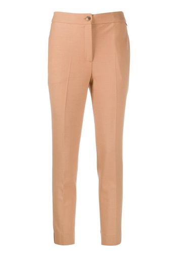 slim-fit tailored trousers