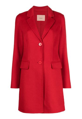 single-breasted mid-length coat