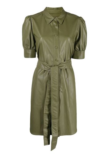 Twin-Set faux leather shirtdress - Verde