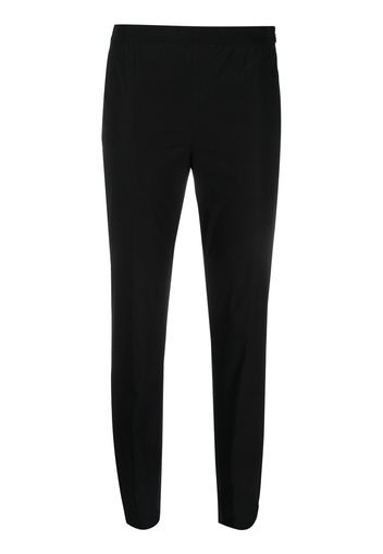 Twin-Set tonal embroidered logo cropped trousers - Nero