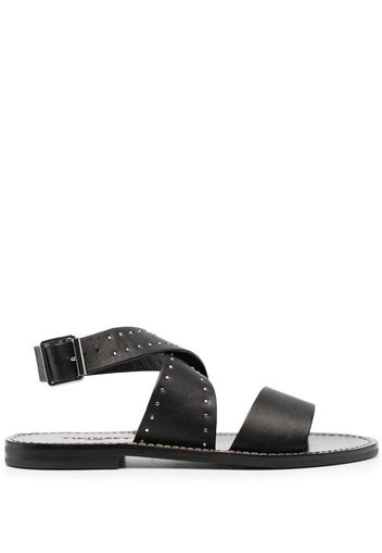 Twin-Set studded crossover sandals - Nero