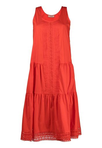 Twin-Set tiered sleeveless dress - Rosso