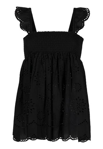 Twin-Set broderie anglaise sleeveless blouse - Nero