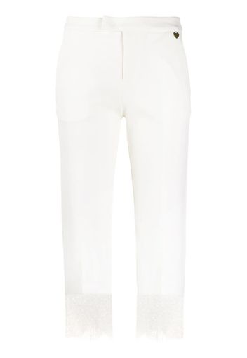 lace hem trousers