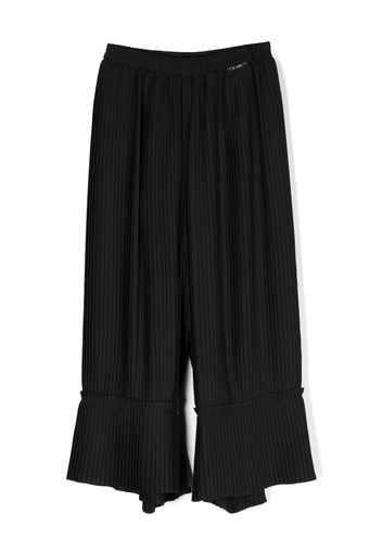 TWINSET Kids pleated wide-leg trousers - Nero