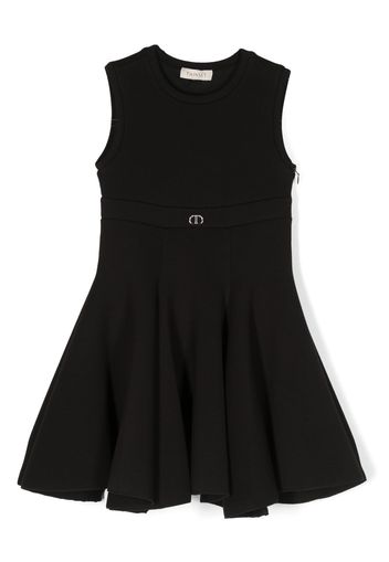 TWINSET Kids sleeveless flared dress - Nero