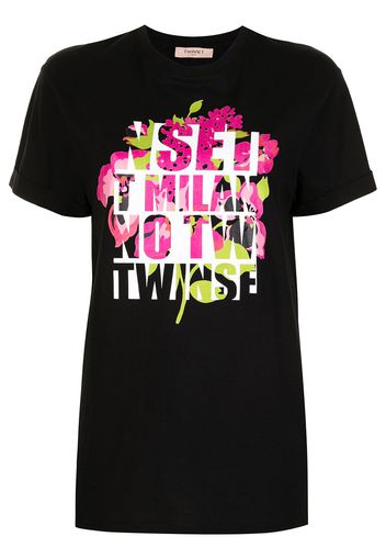 TWINSET T-shirt con stampa - Nero