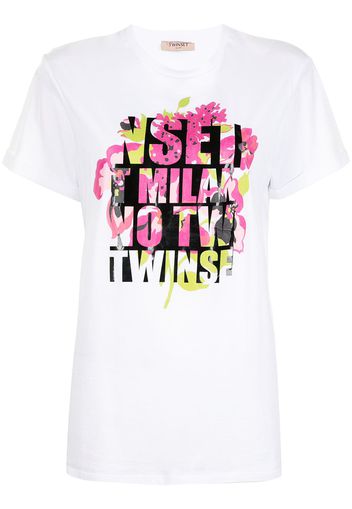 TWINSET T-shirt con stampa - Bianco