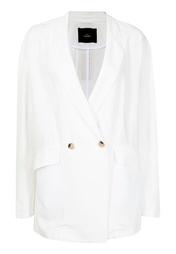 TWINSET Giacca doppiopetto oversize - Bianco