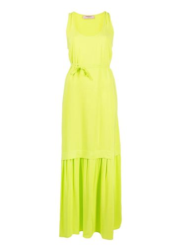 TWINSET sleeveless pleated-hem dress - Verde