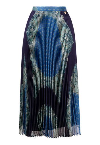 TWINSET pleated A-line skirt - Blu