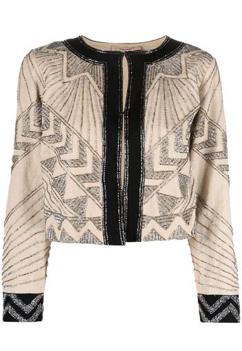 TWINSET sequin-embellished cropped jacket - Toni neutri