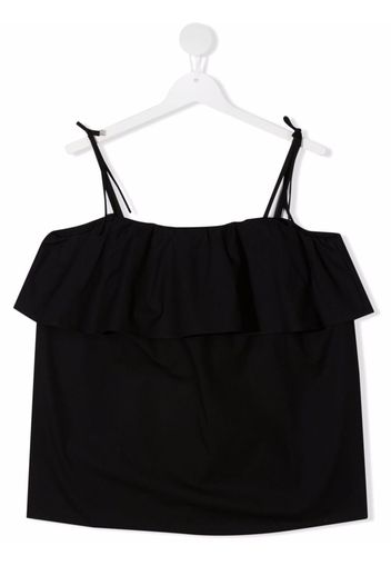 TWINSET Top con ruches - Nero