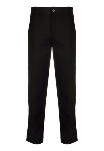 TWINSET straight-leg cropped trousers - Nero