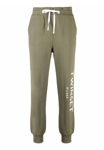 TWINSET Pantaloni sportivi con stampa - Verde