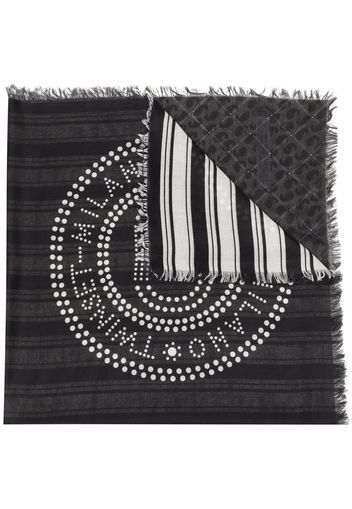 TWINSET logo-print scarf - Nero