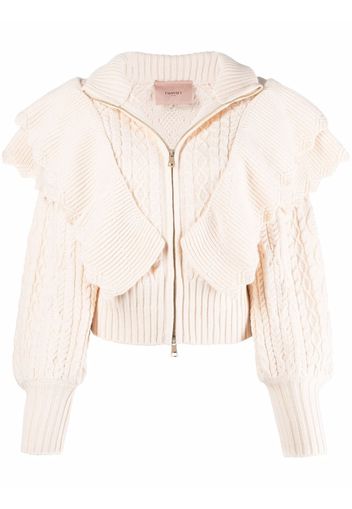 TWINSET Cardigan con ruches - Toni neutri