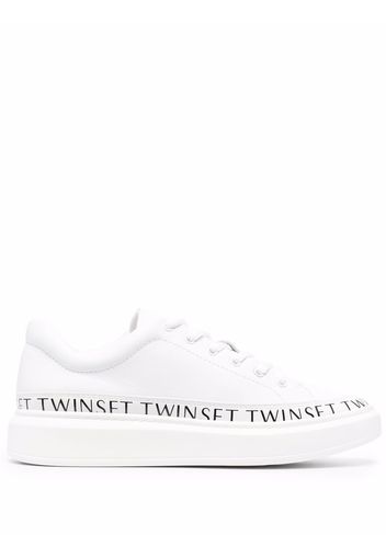 TWINSET logo-trim trainers - Bianco