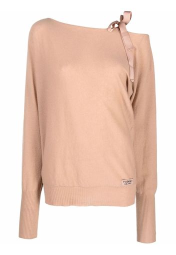 TWINSET drop shoulder jumper - Toni neutri