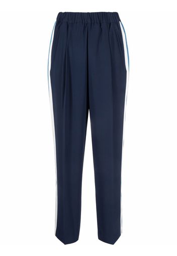 TWINSET contrasting side stripe trousers - Blu