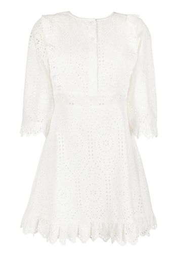 TWINSET broderie anglaise shirt dress - Bianco