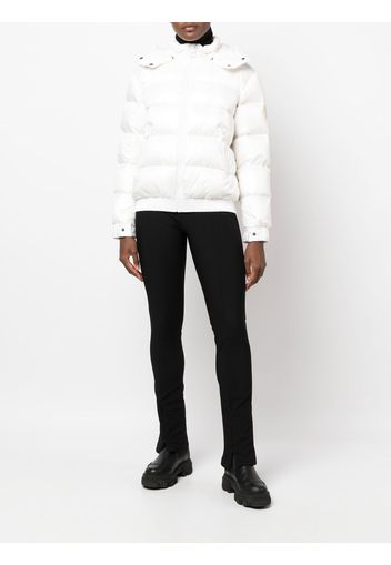 TWINSET duck-feather hooded puffer jacket - Bianco