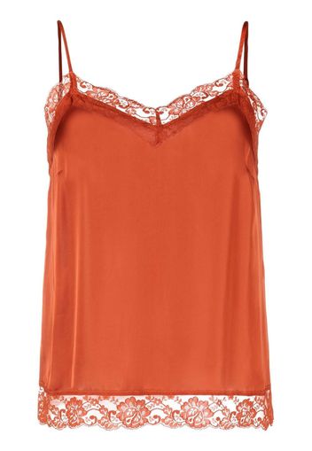 TWINSET lace-detail vest top - Arancione