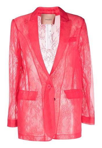 TWINSET Azalea single-breasted blazer - Rosa