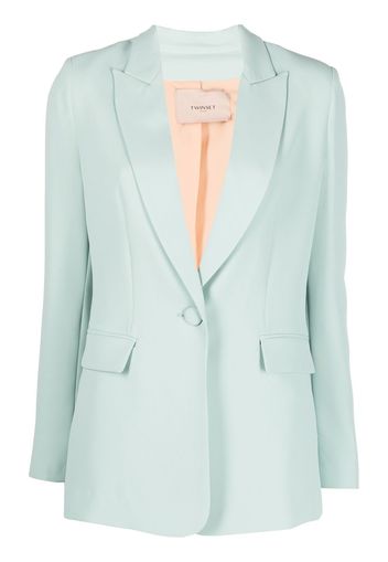 TWINSET fitted single-breasted button blazer - Verde