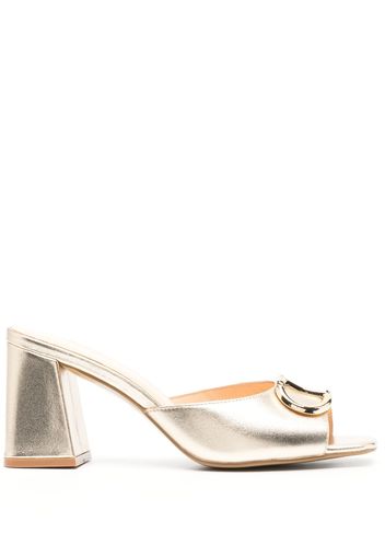 TWINSET Mules a punta aperta - Oro