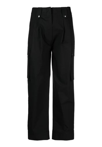 TWINSET cropped straight-leg trousers - Nero