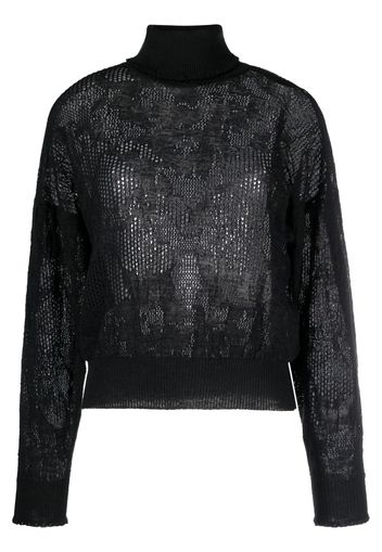 TWINSET roll-neck knitted top - Nero