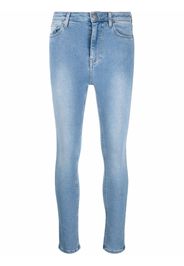 TWINSET logo-patch denim jeans - Blu