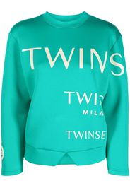 TWINSET logo-print sweatshirt - Verde