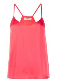 TWINSET rear logo-plaque satin top - Rosa