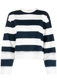 TWINSET round-neck striped sweatershirt - Blu