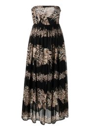 TWINSET floral-print maxi dress - Nero