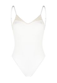 TWINSET Costume intero con scollo rotondo - Bianco