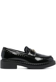 TWINSET 40mm stud-embellished leather loafers - Nero