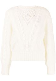 TWINSET open-knit crew-neck jumper - Toni neutri